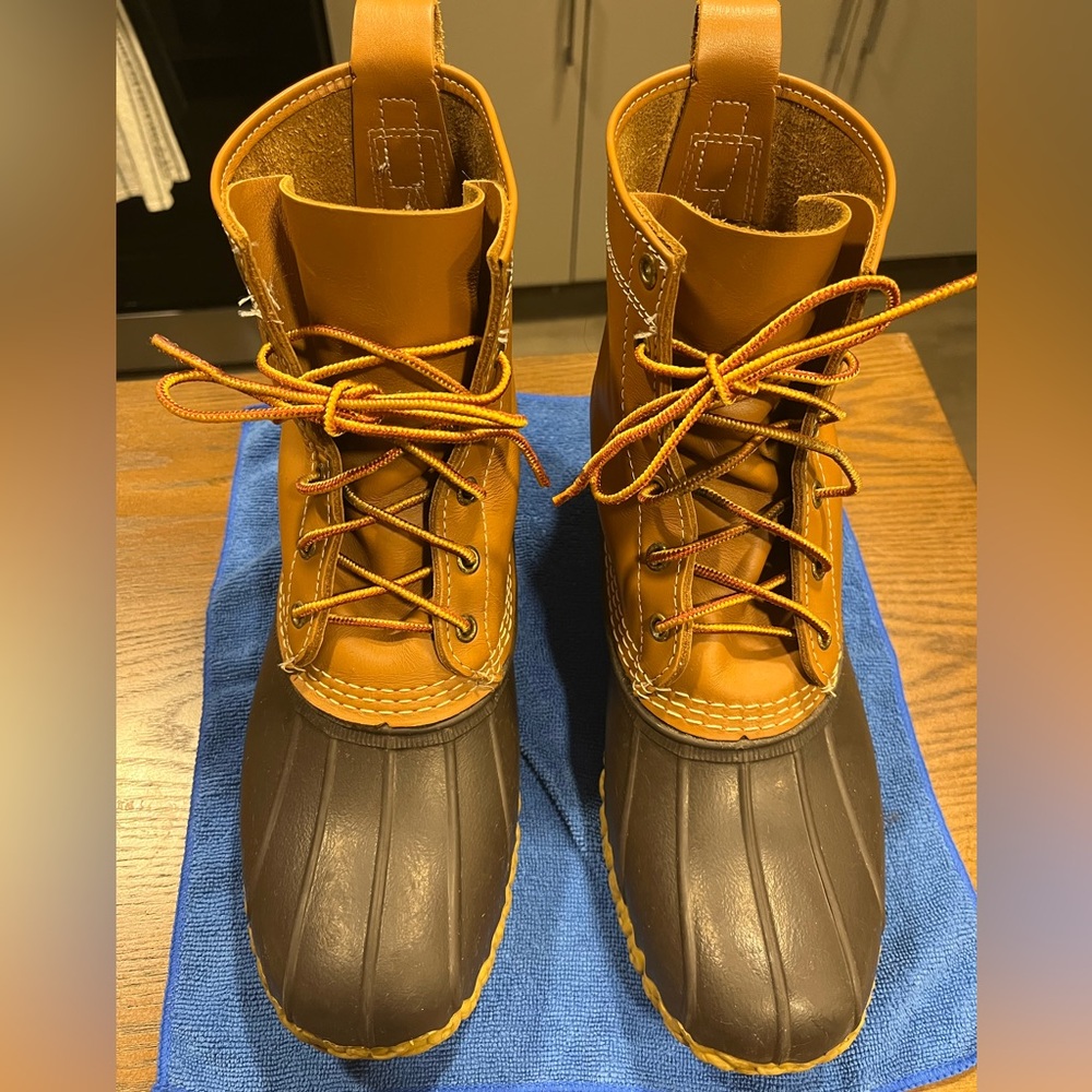 L.L.Bean Men's Bean Boots, 8" Size 10